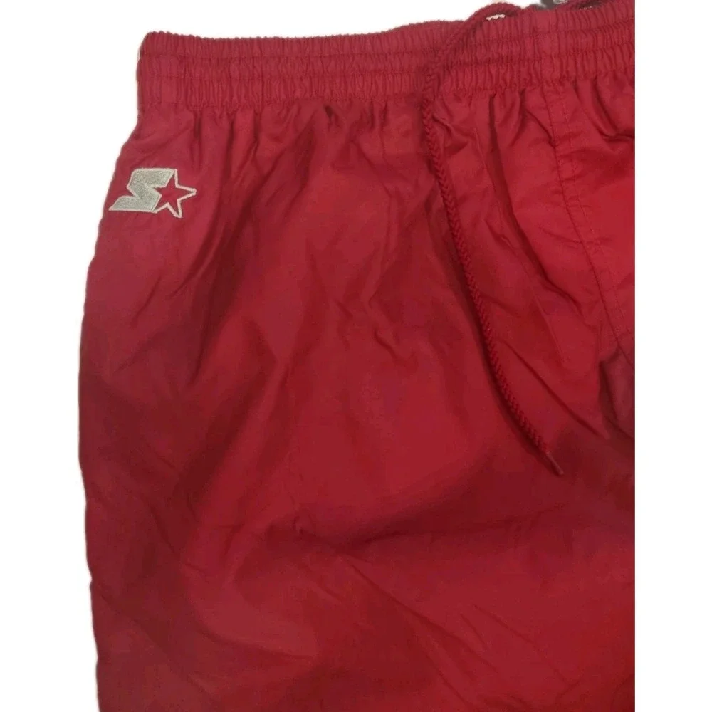 VTG Starter Alabama Crimson Tide Mesh Lined Windbreaker Pants Men's SZ Large A3‎